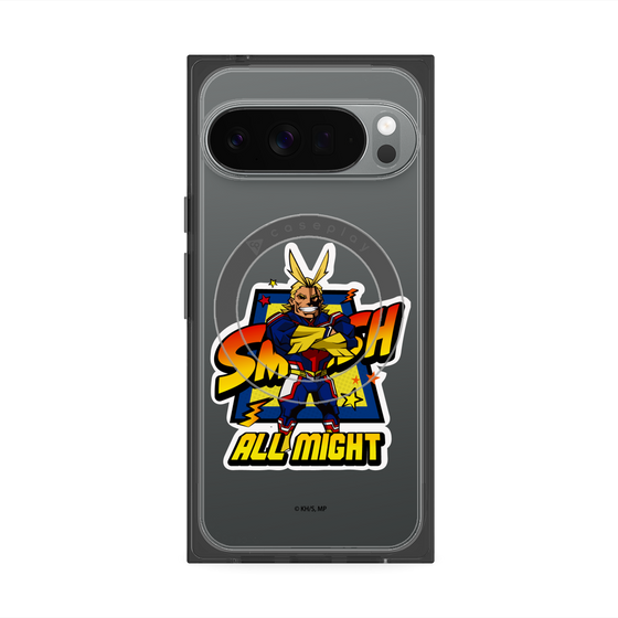 プレミアムスクエアケース with Pixelsnap［ 僕のヒーローアカデミア - ミニキャラ - オールマイト ］