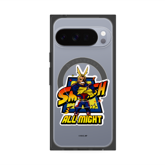 プレミアムスクエアケース with Pixelsnap［ 僕のヒーローアカデミア - ミニキャラ - オールマイト ］