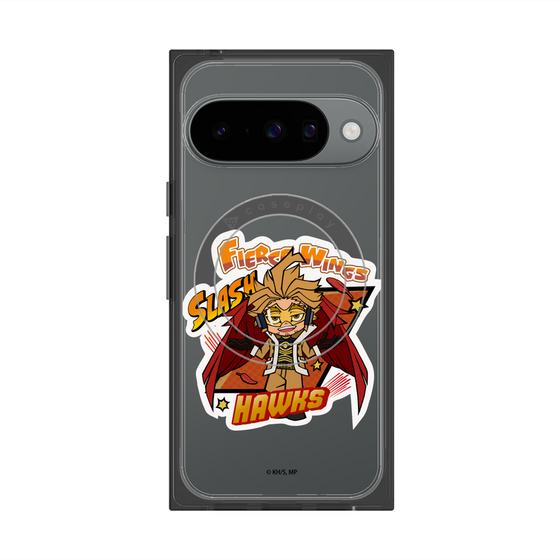 プレミアムスクエアケース with Pixelsnap［ 僕のヒーローアカデミア - ミニキャラ - ホークス ］