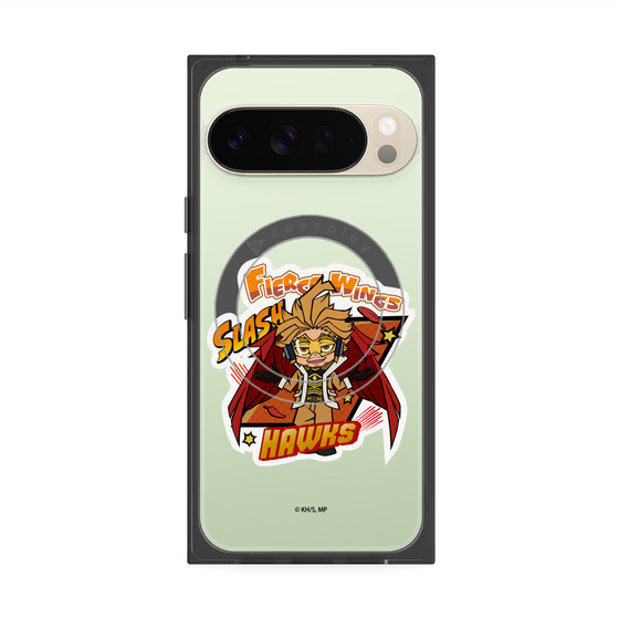 プレミアムスクエアケース with Pixelsnap［ 僕のヒーローアカデミア - ミニキャラ - ホークス ］