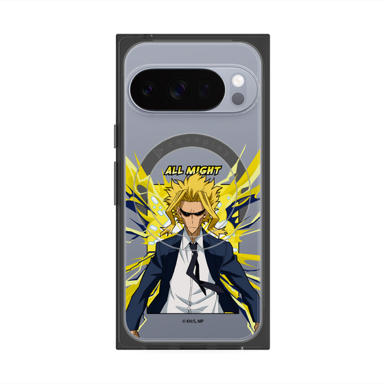 プレミアムスクエアケース with Pixelsnap［ 僕のヒーローアカデミア - ポップ -オールマイト ］