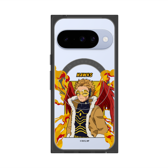 プレミアムスクエアケース with Pixelsnap［ 僕のヒーローアカデミア - ポップ - ホークス ］