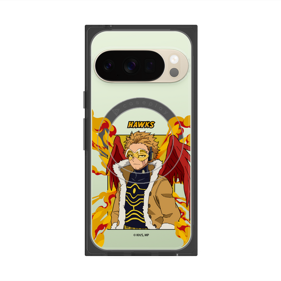 プレミアムスクエアケース with Pixelsnap［ 僕のヒーローアカデミア - ポップ - ホークス ］
