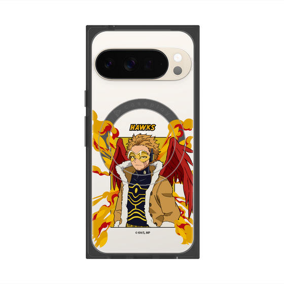 プレミアムスクエアケース with Pixelsnap［ 僕のヒーローアカデミア - ポップ - ホークス ］