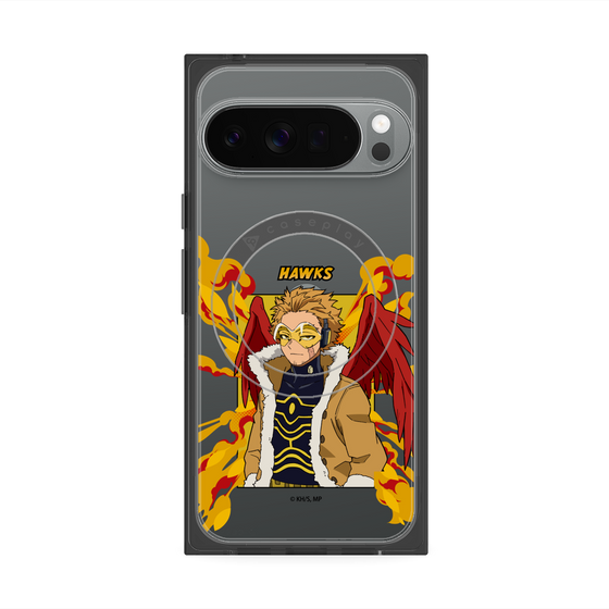 プレミアムスクエアケース with Pixelsnap［ 僕のヒーローアカデミア - ポップ - ホークス ］