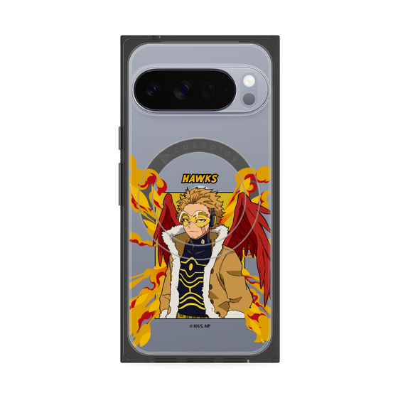 プレミアムスクエアケース with Pixelsnap［ 僕のヒーローアカデミア - ポップ - ホークス ］