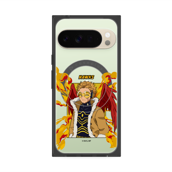 プレミアムスクエアケース with Pixelsnap［ 僕のヒーローアカデミア - ポップ - ホークス ］