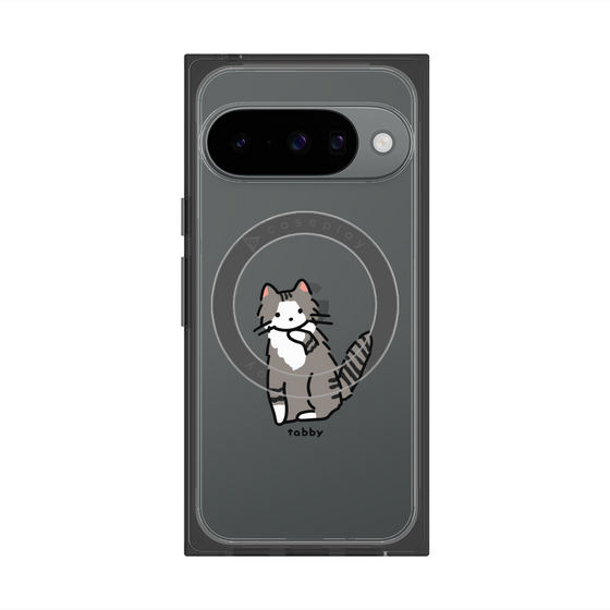 プレミアムスクエアケース with Pixelsnap［ オリジナル - CASEPLAYネコ - tabby ］