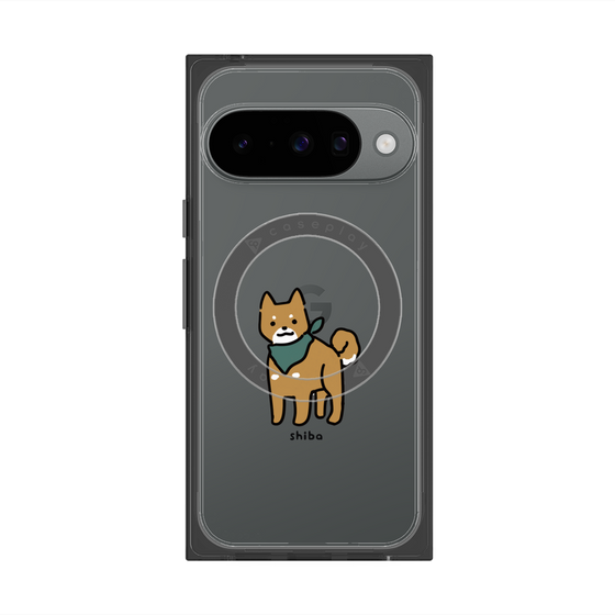 プレミアムスクエアケース with Pixelsnap［ オリジナル - CASEPLAYイヌ - shiba ］