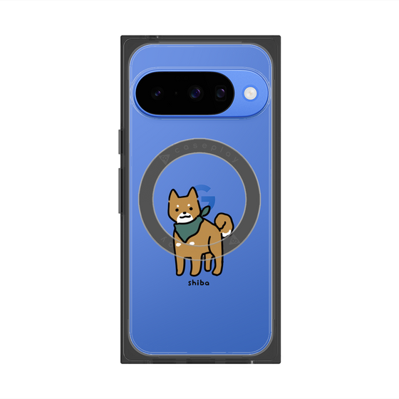 プレミアムスクエアケース with Pixelsnap［ オリジナル - CASEPLAYイヌ - shiba ］