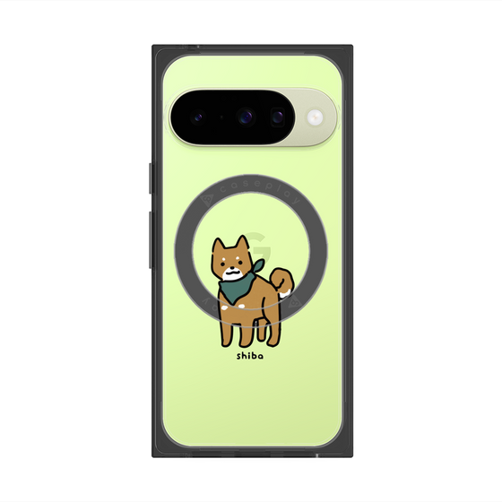 プレミアムスクエアケース with Pixelsnap［ オリジナル - CASEPLAYイヌ - shiba ］