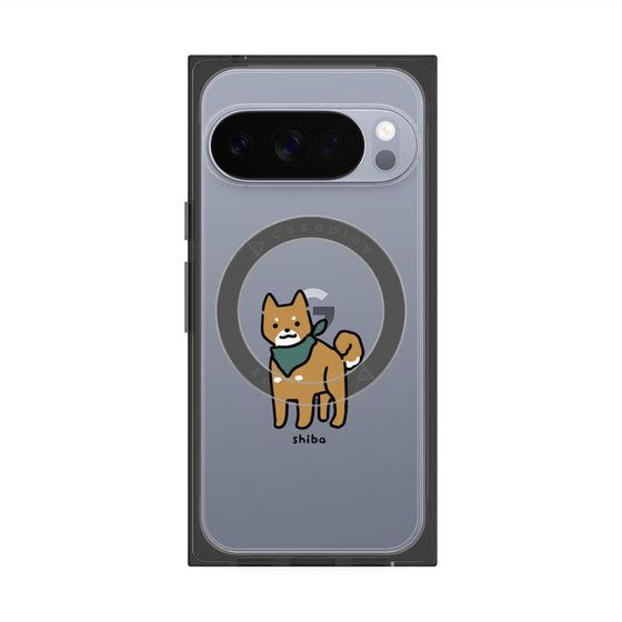 プレミアムスクエアケース with Pixelsnap［ オリジナル - CASEPLAYイヌ - shiba ］