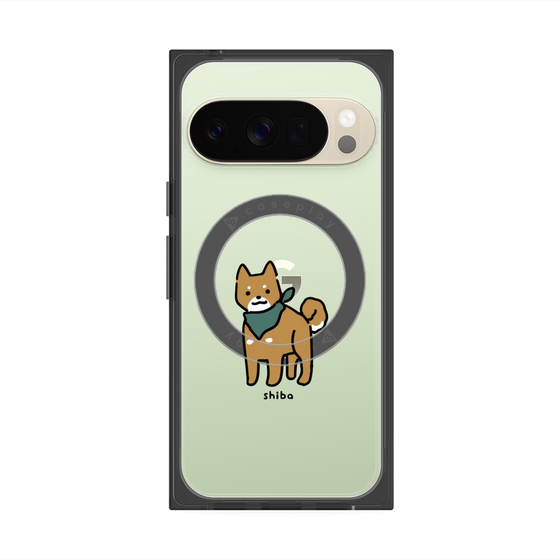 プレミアムスクエアケース with Pixelsnap［ オリジナル - CASEPLAYイヌ - shiba ］