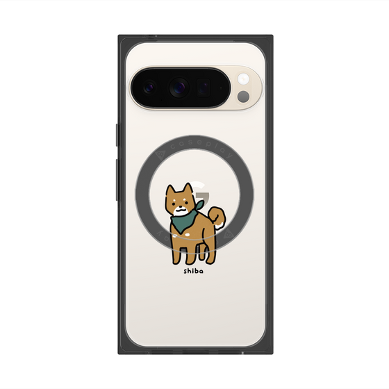 プレミアムスクエアケース with Pixelsnap［ オリジナル - CASEPLAYイヌ - shiba ］