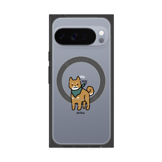 プレミアムスクエアケース with Pixelsnap［ オリジナル - CASEPLAYイヌ - shiba ］