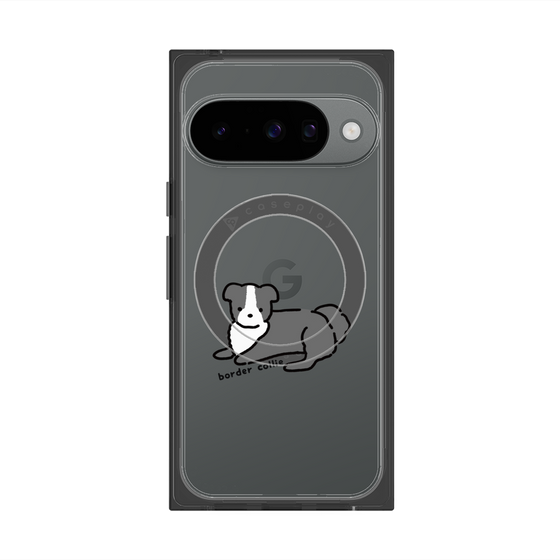 プレミアムスクエアケース with Pixelsnap［ オリジナル - CASEPLAYイヌ - border collie ］