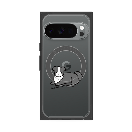 プレミアムスクエアケース with Pixelsnap［ オリジナル - CASEPLAYイヌ - border collie ］