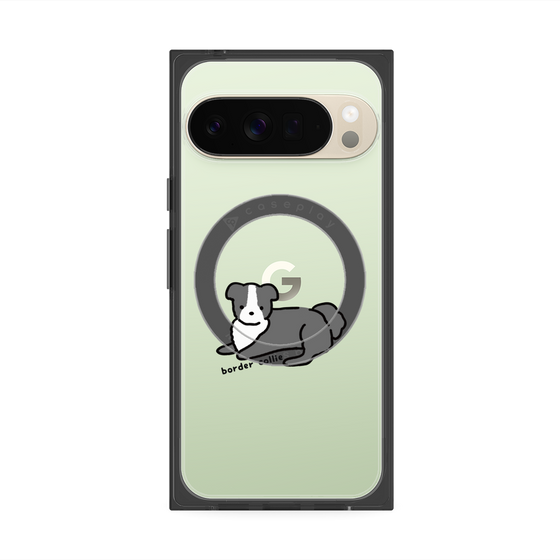 プレミアムスクエアケース with Pixelsnap［ オリジナル - CASEPLAYイヌ - border collie ］