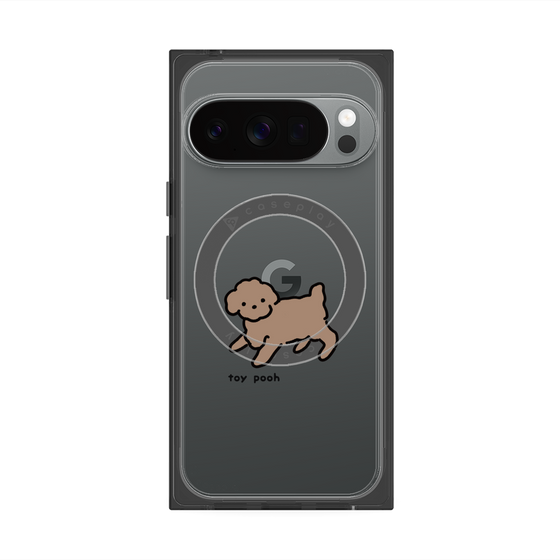 プレミアムスクエアケース with Pixelsnap［ オリジナル - CASEPLAYイヌ - toy pooh ］