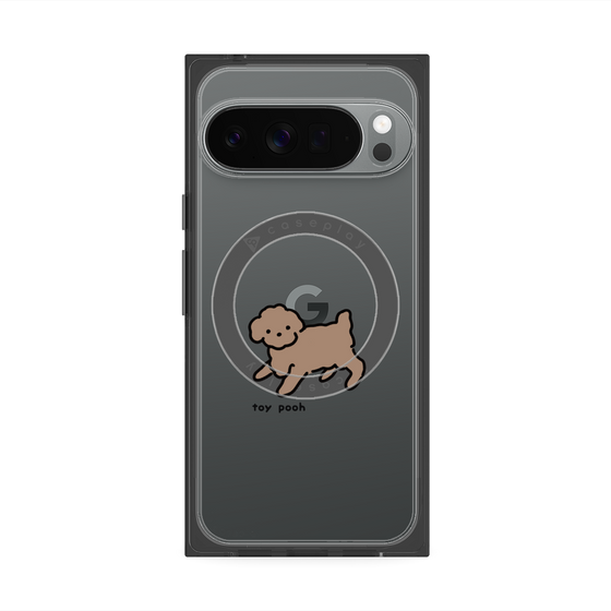 プレミアムスクエアケース with Pixelsnap［ オリジナル - CASEPLAYイヌ - toy pooh ］
