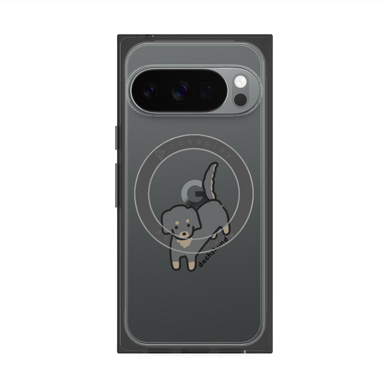 プレミアムスクエアケース with Pixelsnap［ オリジナル - CASEPLAYイヌ - dachsund ］
