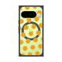 プレミアムスクエアケース with Pixelsnap［ オリジナル - 推し色水玉 - オレンジ ］