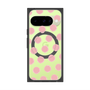 プレミアムスクエアケース with Pixelsnap［ オリジナル - 推し色水玉 - ピンク ］
