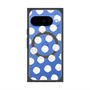 プレミアムスクエアケース with Pixelsnap［ オリジナル - 推し色水玉 - ホワイト ］