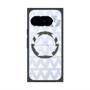 プレミアムスクエアケース with Pixelsnap［ オリジナル - 推し色三角 - ホワイト ］
