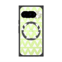 プレミアムスクエアケース with Pixelsnap［ オリジナル - 推し色三角 - ホワイト ］