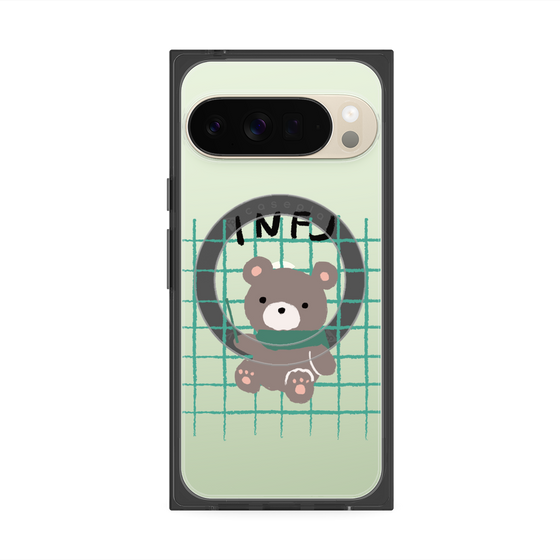 プレミアムスクエアケース with Pixelsnap［ オリジナル - INFJ 提唱者 - キャラクター ］