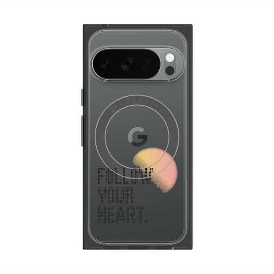 プレミアムスクエアケース with Pixelsnap［ オリジナル - ドットオーバーレイ - FOLLOW YOUR HEART/A ］