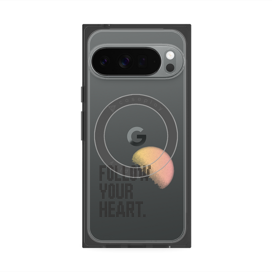 プレミアムスクエアケース with Pixelsnap［ オリジナル - ドットオーバーレイ - FOLLOW YOUR HEART/A ］