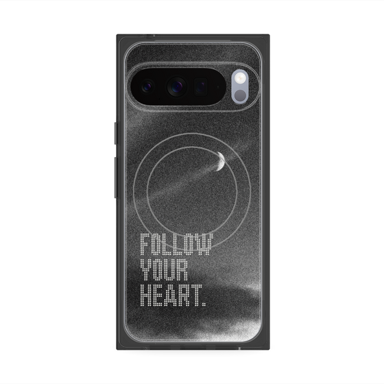 プレミアムスクエアケース with Pixelsnap［ オリジナル - ドットオーバーレイ - FOLLOW YOUR HEART/B ］