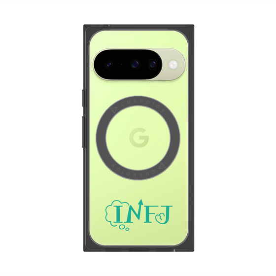プレミアムスクエアケース with Pixelsnap［ オリジナル - INFJ 提唱者 - アルファベット ］