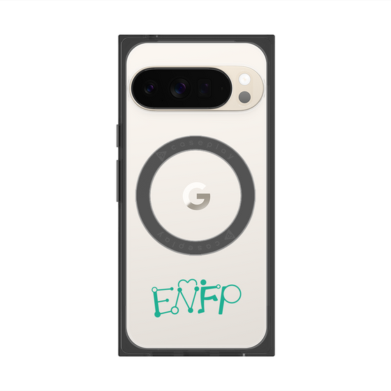 プレミアムスクエアケース with Pixelsnap［ オリジナル - ENFP 運動家 - アルファベット ］
