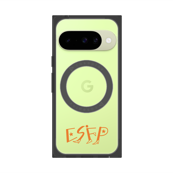 プレミアムスクエアケース with Pixelsnap［ オリジナル - ESFP エンターテイナー - アルファベット ］
