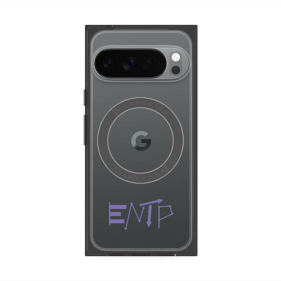プレミアムスクエアケース with Pixelsnap［ オリジナル - ENTP 討論者 - アルファベット ］