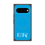 プレミアムスクエアケース with Pixelsnap［ オリジナル - ESFJ 領事 - アルファベット - ブルー ］