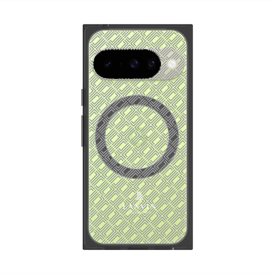 プレミアムスクエアケース with Pixelsnap［ LANVIN COLLECTION - ロゴパターン ］