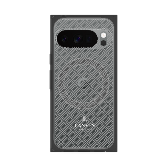 プレミアムスクエアケース with Pixelsnap［ LANVIN COLLECTION - ロゴパターン ］