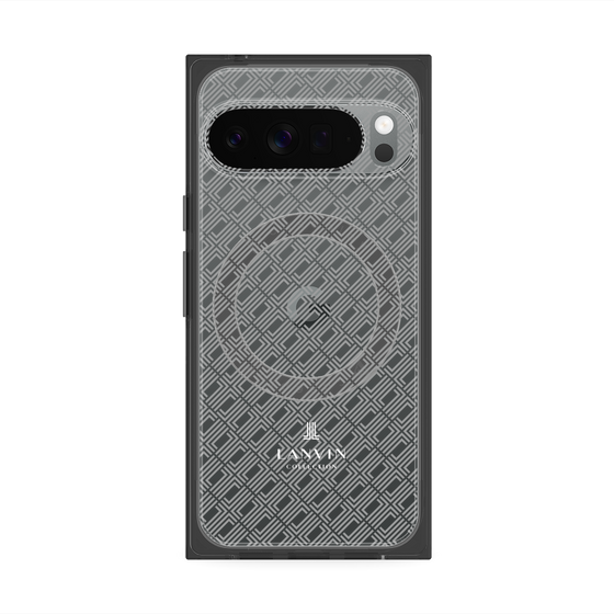 プレミアムスクエアケース with Pixelsnap［ LANVIN COLLECTION - ロゴパターン ］