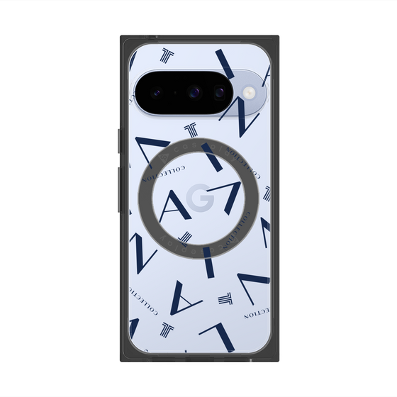 プレミアムスクエアケース with Pixelsnap［ LANVIN COLLECTION - タイポグラフィ ］
