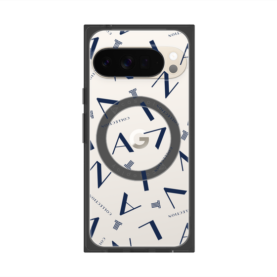 プレミアムスクエアケース with Pixelsnap［ LANVIN COLLECTION - タイポグラフィ ］