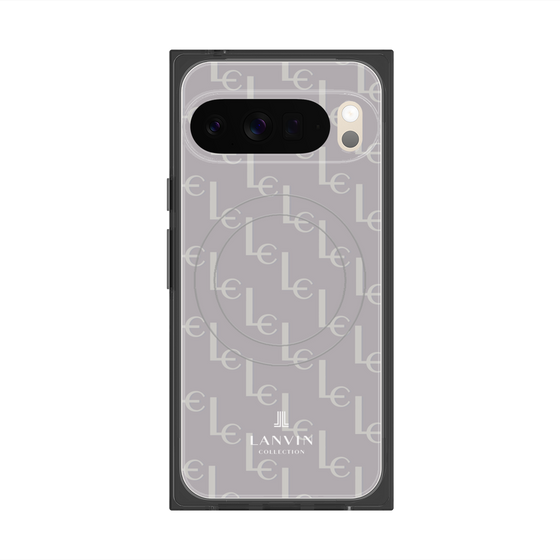 プレミアムスクエアケース with Pixelsnap［ LANVIN COLLECTION - ジオメトリック - ライラック ］