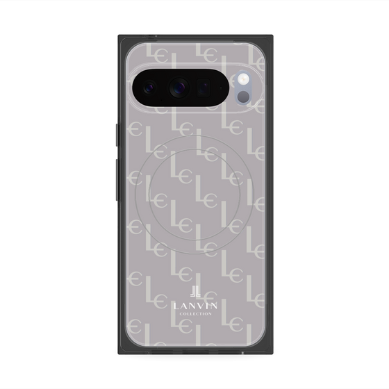 プレミアムスクエアケース with Pixelsnap［ LANVIN COLLECTION - ジオメトリック - ライラック ］