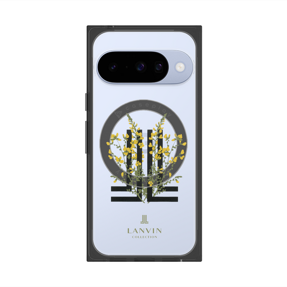 プレミアムスクエアケース with Pixelsnap［ LANVIN COLLECTION - フラワー ］