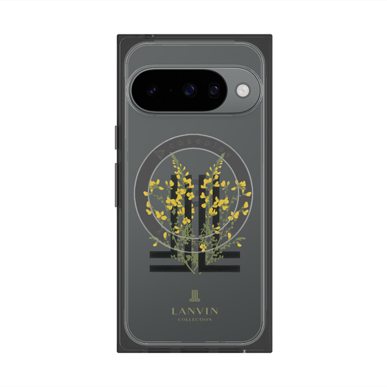 プレミアムスクエアケース with Pixelsnap［ LANVIN COLLECTION - フラワー ］