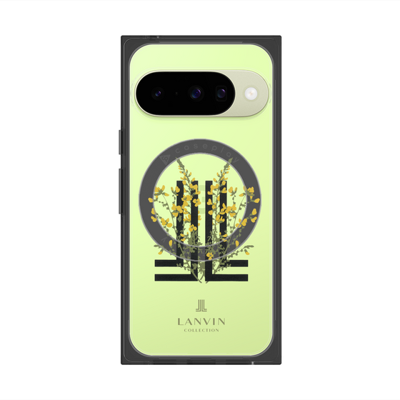 プレミアムスクエアケース with Pixelsnap［ LANVIN COLLECTION - フラワー ］