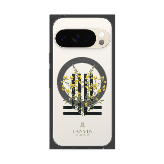 プレミアムスクエアケース with Pixelsnap［ LANVIN COLLECTION - フラワー ］